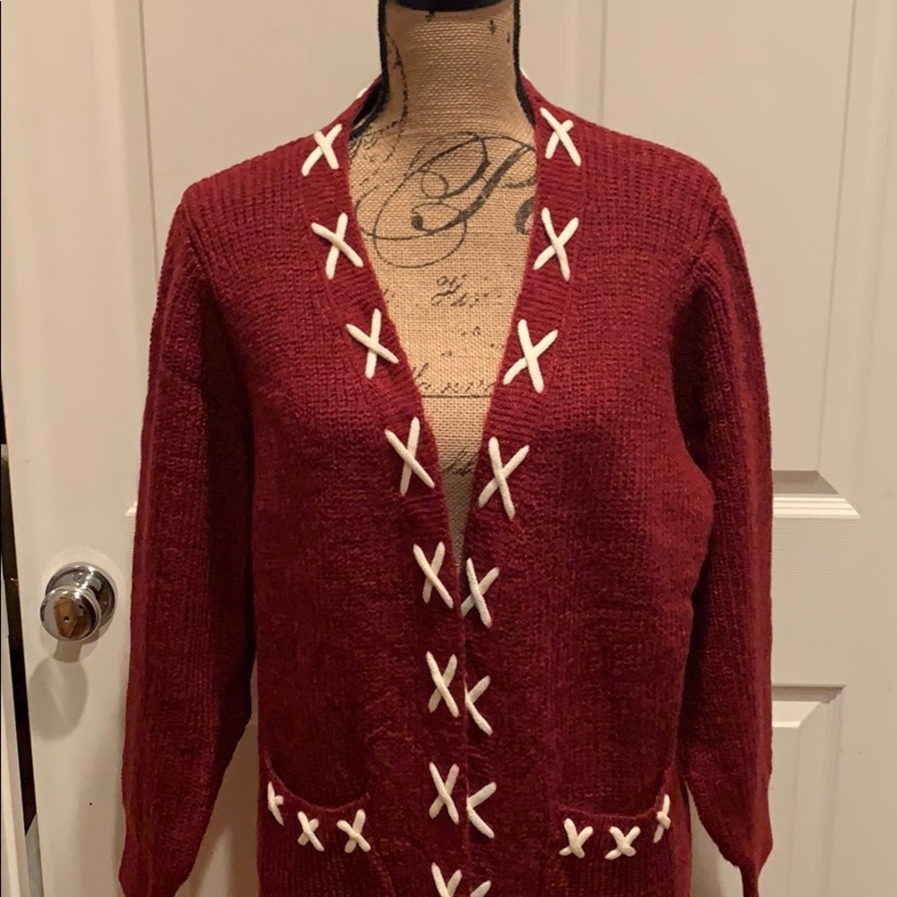 Chloah burgundy sweater - Picture 5 of 6